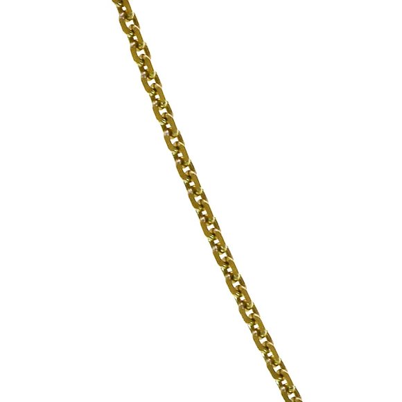 Gold Over Sterling Silver 18" Cable Link Chain - Picture 2 of 4